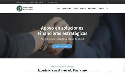 Diseño web Chile Financieros